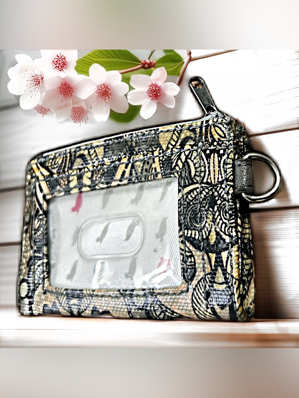Sakroots “Spirit Desert” Print, ID Lanyard Wallet.
